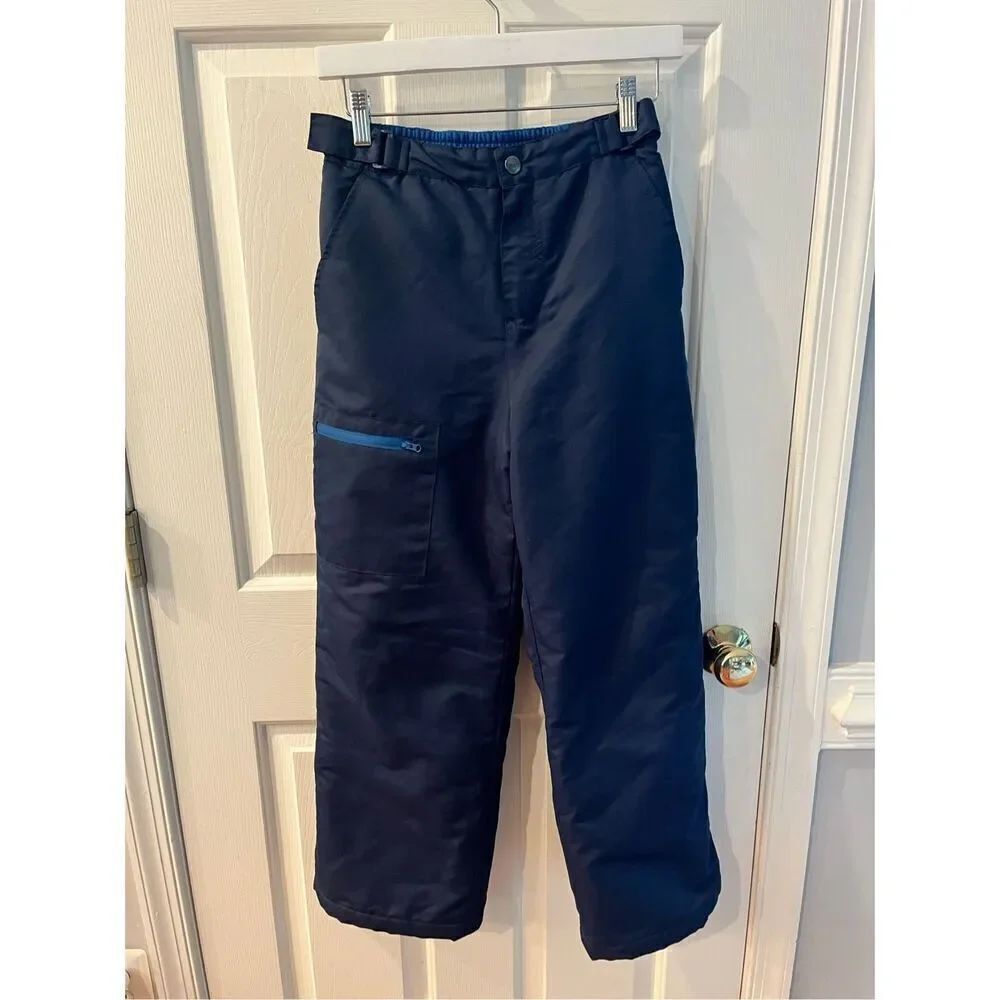 Swiss Tech Navy Kids Snow Pants sz L 10/12